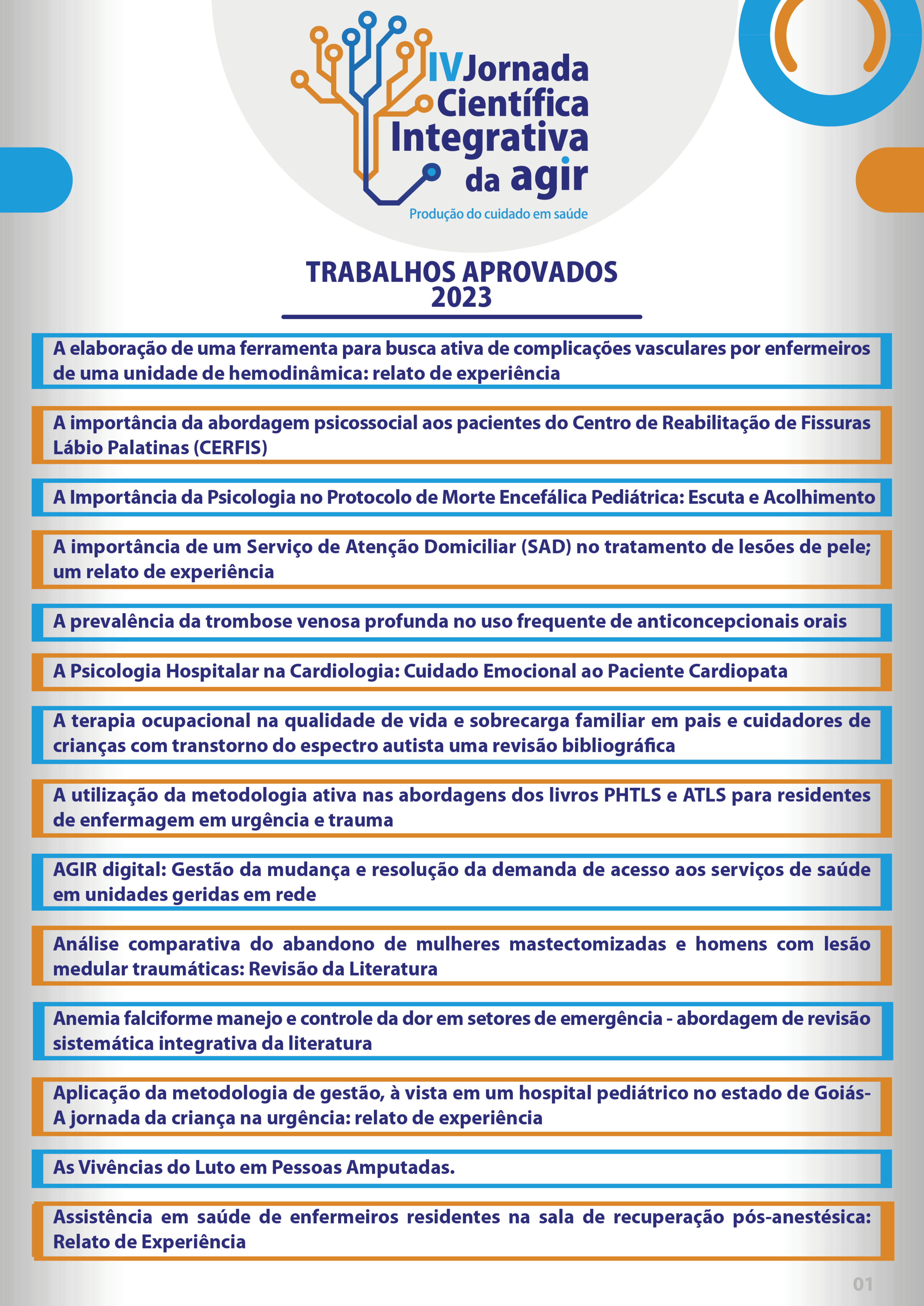 Arte para divulgação dos trabalhos aprovados - IV Jornada Científica Integrativa da AGIR_Prancheta 1.png